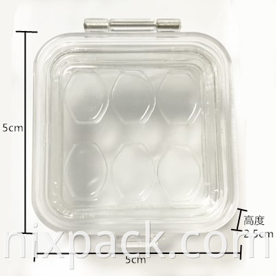 Denture Display Clear Shock-proof Dental Veneer Packing Membrane Box